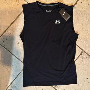 Under Armour Black Sleeveless Compression Shirt - 2XL - Brand new
